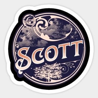 Scott Name Tshirt Sticker